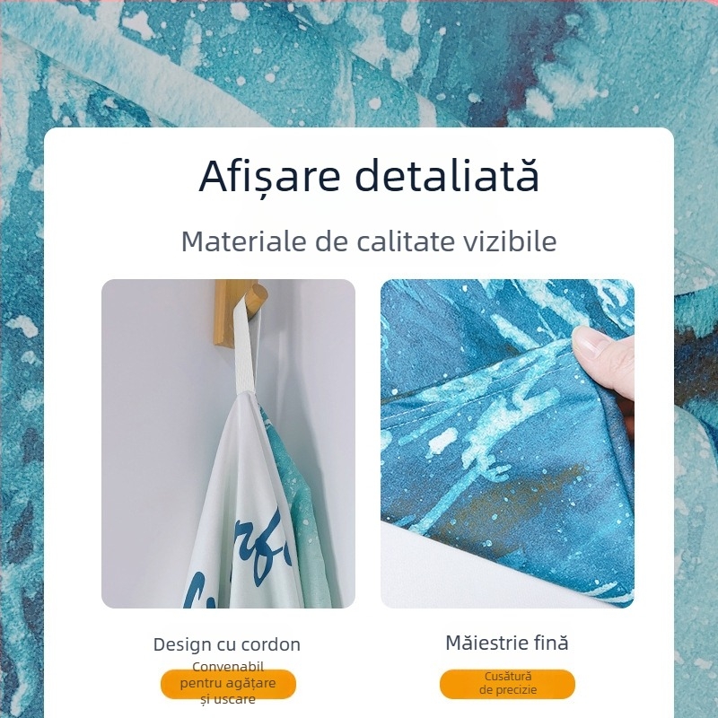 2025 Transfrontalieră cu uscare rapidă cu fermoar Halat de baie Prosop de înot Portabil Haină cu glugă Purtând Prosop de baie pentru plajă