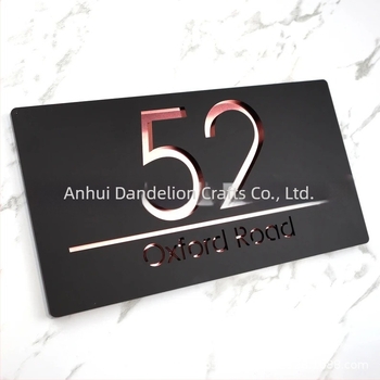Semn de ușă acrilic transfrontalier, semn prompt, personalizat, cutie poștală pentru hotel, cameră privată, număr de înmatriculare comunitar