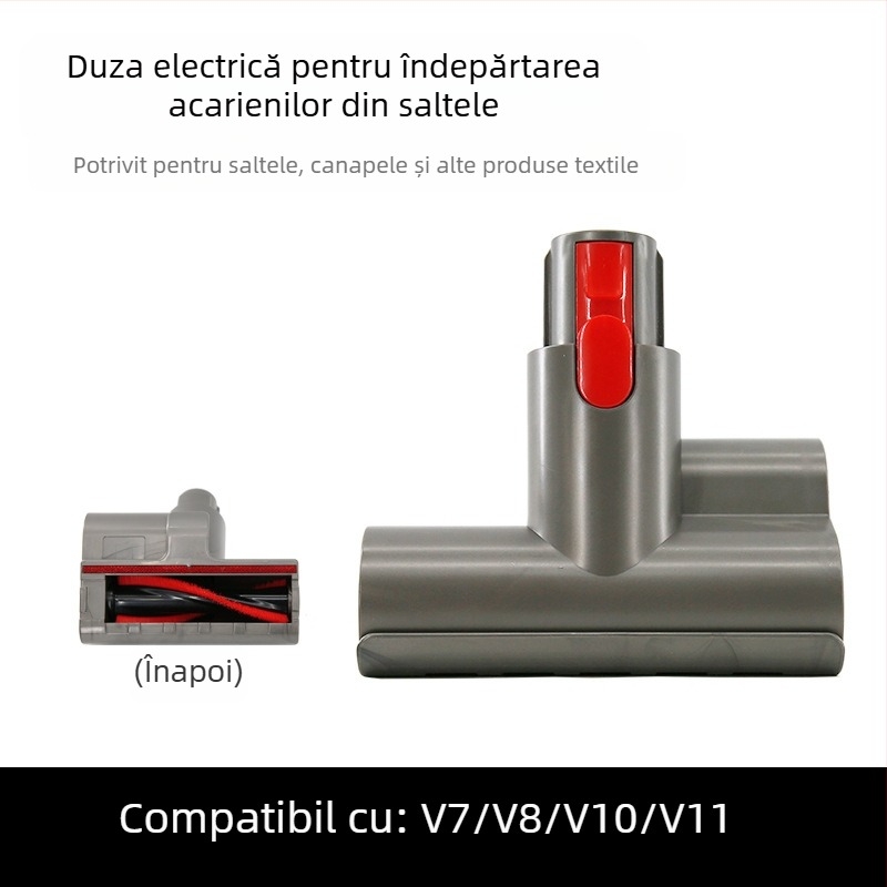 Potrivit pentru aspiratorul fără fir Dyson, cap de aspirare electric pentru pat, V7V8V10V11, accesorii pentru capul de perie pentru îndepărtarea acarienilor de uz casnic