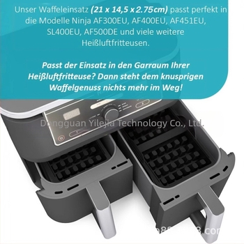 Ninja AF300 AF400EU AF451EU SL400EU Friteuză cu aer Formă pentru gofre belgiene