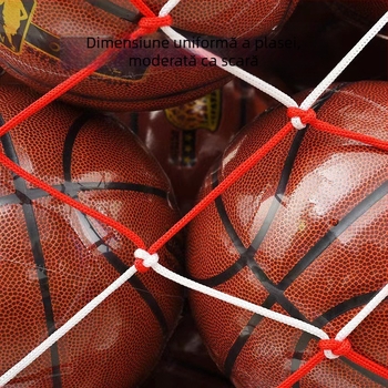 En-gros din fabrică, buzunar mare cu minge, plasă mare de fotbal, baschet, portabil, capacitate mare, geantă de depozitare cu plasă portabilă