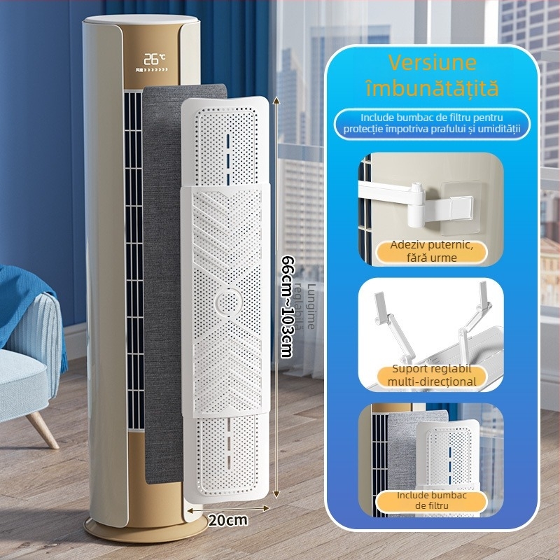 Produs nou Jieyang Qifeng Aer condiționat vertical Parbriz Trei-în-Unul Anti-Suflare Directă Femeile Gravide Parbriz Cabinet Evacuare Aer