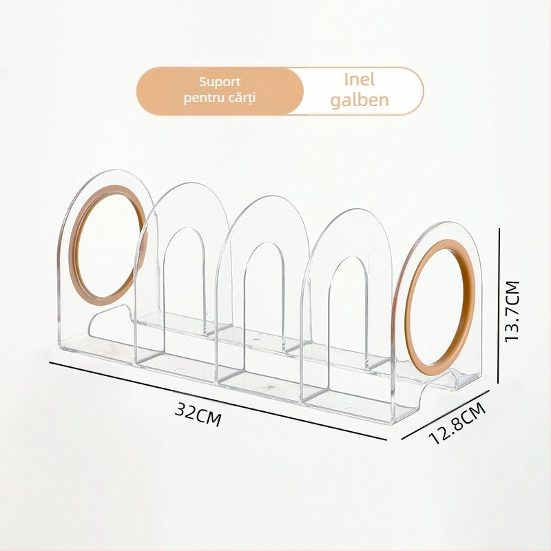Raft de depozitare pentru geantă, suport pentru cărți, compartiment transparent din plastic, depozitare pentru dulap, clasificare, suport pentru cărți