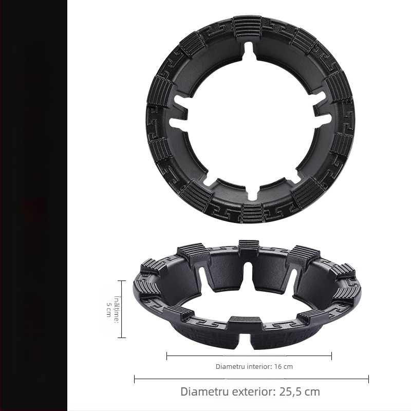 Capac rezistent la vânt din fontă pentru aragaz de uz casnic, inel de foc economisitor de energie, suport antiderapant cu opt dinți recent modernizat