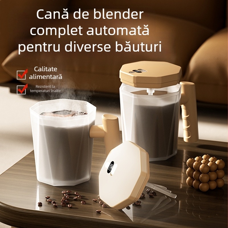 Noua ceașcă de amestecare electrică automată, ceașcă de amestecare cu un singur buton, cafea, lapte praf, calitate alimentară, cană de apă leneșă, transfrontalieră