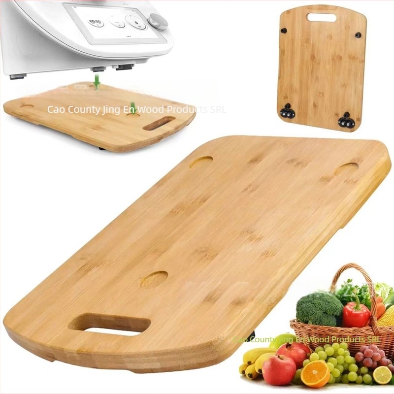 Comerț exterior bambus mașină de cafea tavă din lemn oală de cafea glisantă bază din lemn blat de bucătărie mașină de gătit placă glisantă