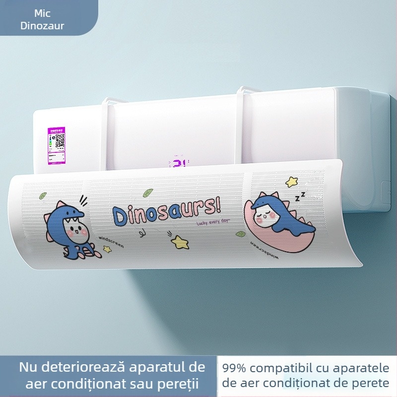 Placă de protecție împotriva vântului pentru aer condiționat pentru sugari și copii mici, deflector de evacuare a aerului, placă de protecție împotriva vântului, placă de agățare a paravântului