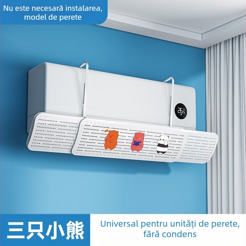 Placă de protecție împotriva vântului pentru aer condiționat pentru sugari și copii mici, deflector de evacuare a aerului, placă de protecție împotriva vântului, placă de agățare a paravântului