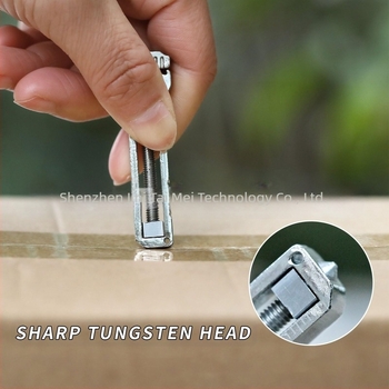 Cuțit multifuncțional compact din titan, compact, din zinc și aluminiu, care nu este utilizat