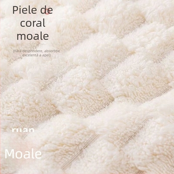 Prosop de baie cu model de nor, en-gros, prosop absorbant din fleece coral, agățat, drăguț, stil nou 2023, moale, pentru bărbați și femei