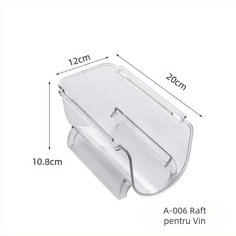 Transparent PET frigider bere depozitare raft sertar cutie băuturi finisare raft dulap vin roșu raft de depozitare de uz casnic