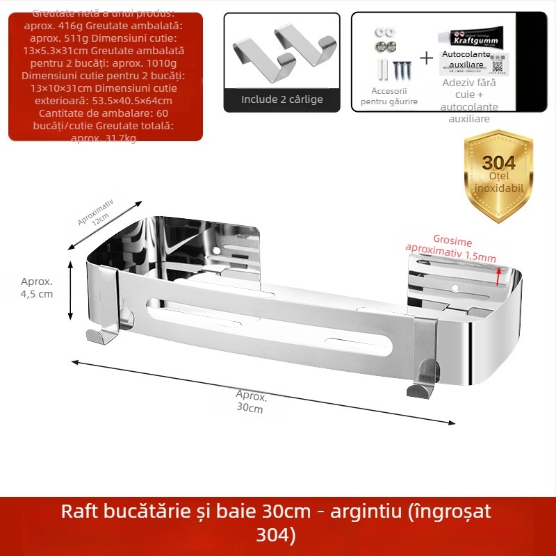 Suport pentru toaletă, suport pentru prosoape de baie, agățat de perete, trepied fără găuri, toaletă, baie, duș, raft de depozitare