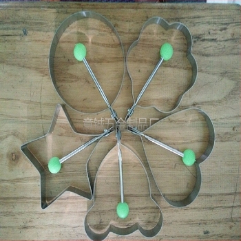 Mucegai pentru omletă din oțel inoxidabil 430, direct din fabrică, în formă de inimă, pentru omletă, mucegai pentru copt omletă