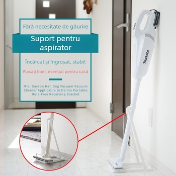 Suport de depozitare pentru aspirator în stil japonez, consumabile de uz casnic, finisare, raft de depozitare, fără perforații, suport pentru aspirator, raft pentru mop, lot