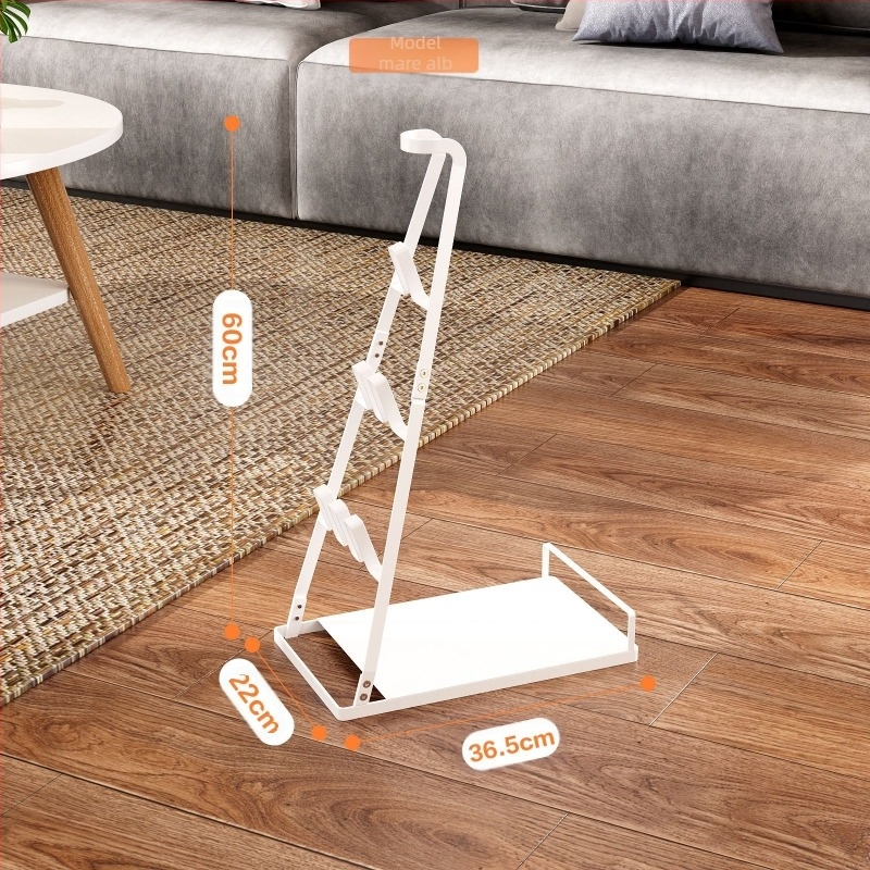 Suport de depozitare pentru aspirator în stil japonez, consumabile de uz casnic, finisare, raft de depozitare, fără perforații, suport pentru aspirator, raft pentru mop, lot