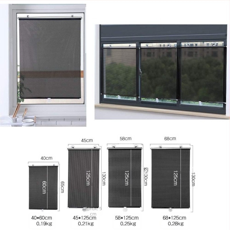 Perdea opacă retractabilă pentru mașină, pentru călătorii în aer liber, Amazon, cu ventuză, DIY, jaluzea opacă neperforată pentru balcon