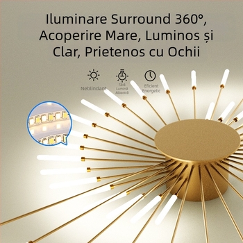 Lampă de tavan cu LED-uri, Lampă simplă pentru living, Lampă de tavan, Hol, Sufragerie de lux, Dormitor, Focuri de artificii Vortex, Lampă de tavan cu LED-uri