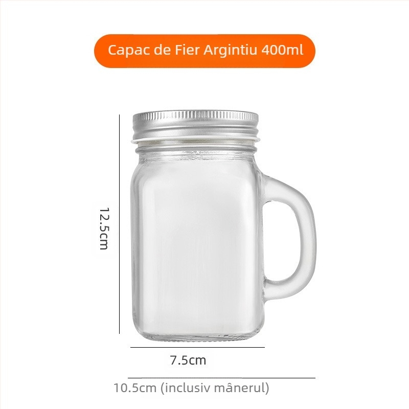 Amazon 40ml Mini pahar cu mâner pahar mic de vin 120ml cafea ceai lapte ceașcă Mason Cup