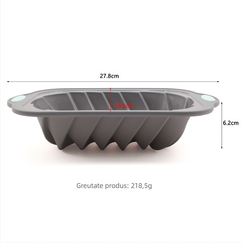 4 cupe mici inele din oțel bicolore filetate pâine prăjită mucegai dreptunghiular pâine tort mucegai cuptor copt silicon mucegai șurub