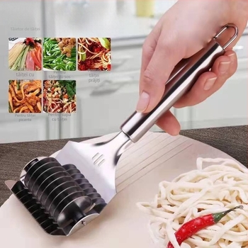 [Outlet de fabrică] Tăieței din oțel inoxidabil, tăietor cu rolă, instrument de bucătărie, lucrat manual, convenabil