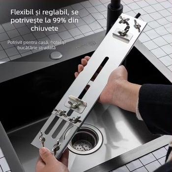 Dropshipping, suport fix pentru piatră de ascuțit din oțel inoxidabil, suport reglabil pentru chiuvetă de uz casnic, suport fix pentru ascuțire antiderapantă nou