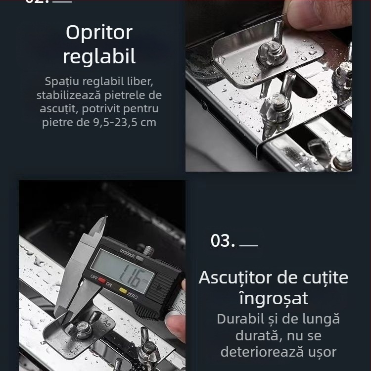 Dropshipping, suport fix pentru piatră de ascuțit din oțel inoxidabil, suport reglabil pentru chiuvetă de uz casnic, suport fix pentru ascuțire antiderapantă nou