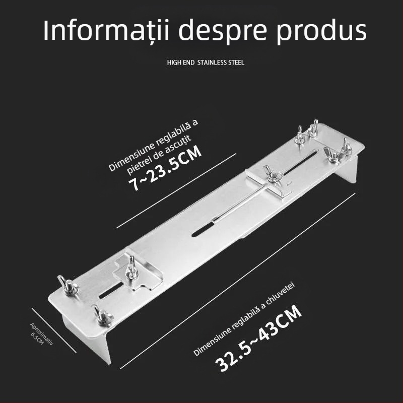 Dropshipping, suport fix pentru piatră de ascuțit din oțel inoxidabil, suport reglabil pentru chiuvetă de uz casnic, suport fix pentru ascuțire antiderapantă nou