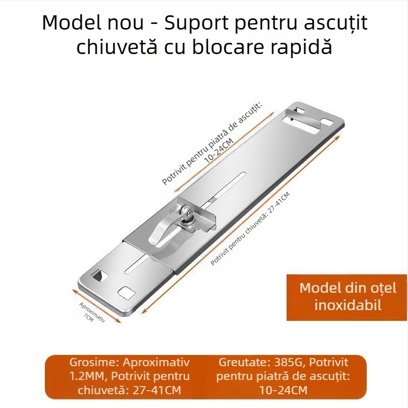 Dropshipping, suport fix pentru piatră de ascuțit din oțel inoxidabil, suport reglabil pentru chiuvetă de uz casnic, suport fix pentru ascuțire antiderapantă nou