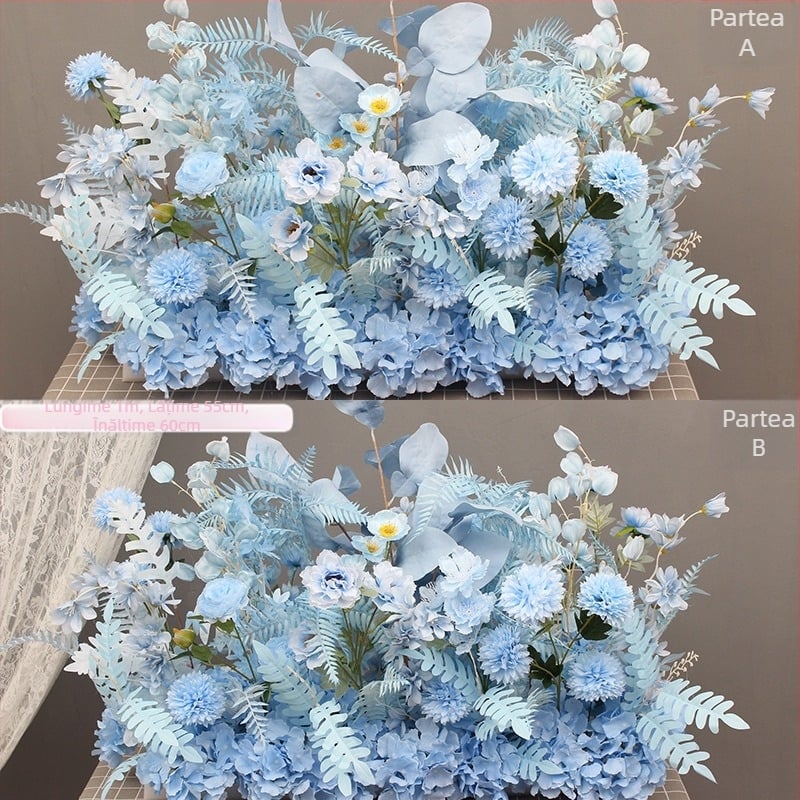 Livrare auto ceremonie fereastră nuntă decor stil flori artificiale decor flori false 4s magazin bun venit Kt marca coloană romană decor