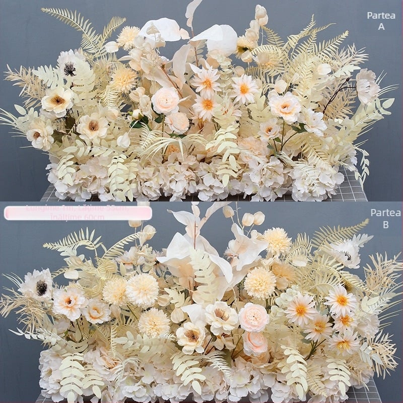 Livrare auto ceremonie fereastră nuntă decor stil flori artificiale decor flori false 4s magazin bun venit Kt marca coloană romană decor