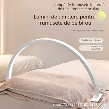 Lampă de unghii desktop lampă de înfrumusețare semilună lampă de protecție a ochilor lampă de gene tatuaj gene înfrumusețare machiaj unghii tatuaj sprâncene lampă LED