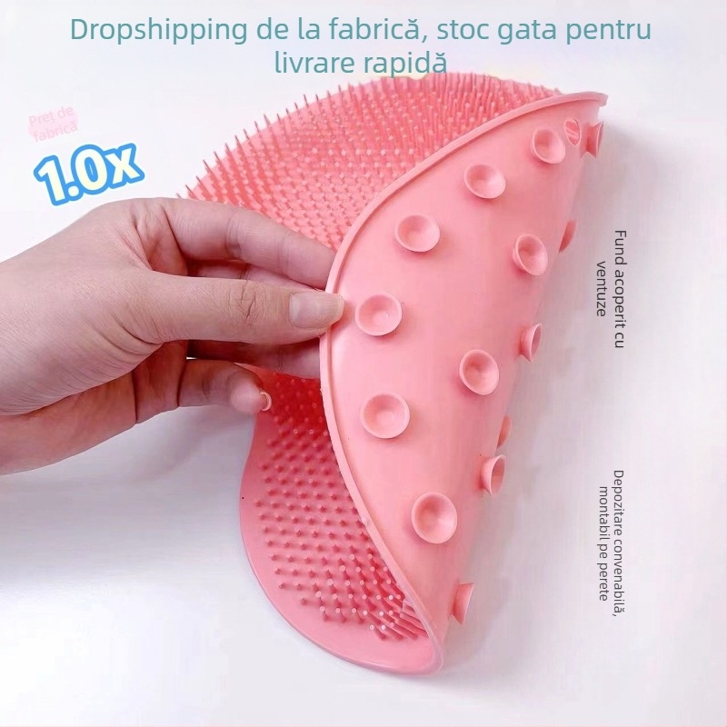 Silicon anti-alunecare picior frecare artefact spate persoană leneșă spate frecare pad baie ventuză puternic spate șterge baie perete spălare pad