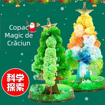 Sursă transfrontalieră de copac de hârtie cu flori pentru copii, jucării de copac de cristal cu creștere magică DIY, producători de brazi de Crăciun en-gros