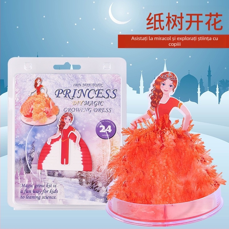 Sursă transfrontalieră de copac de hârtie cu flori pentru copii, jucării de copac de cristal cu creștere magică DIY, producători de brazi de Crăciun en-gros