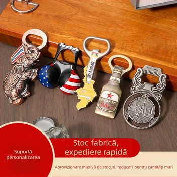 În stoc transfrontalier Thailanda Statele Unite Myanmar autocolant pentru frigider deschizător de sticle din aliaj de zinc personalizat cadou comemorativ de călătorie deschizător de sticle
