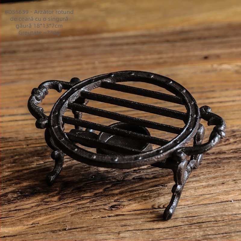 Stil european retro din fontă ceai cafea alcool aragaz lumânare lampă de masă Hotel Home accesorii ornamente izolație termică suport