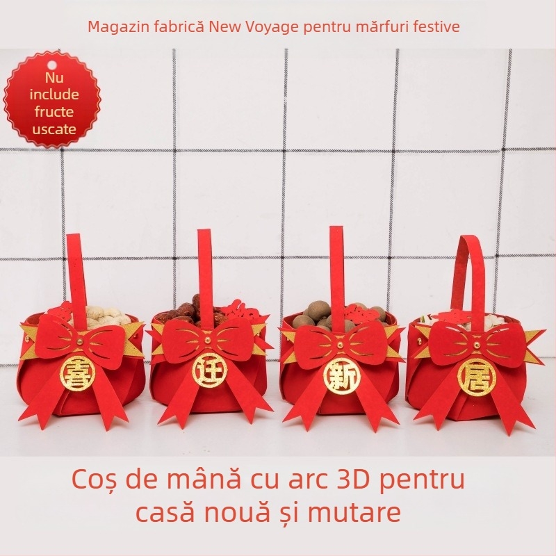 Decorațiuni de casă nouă pentru casă nouă, amenajare a casei, ritual de mutare, coș portabil, ornamente creative pentru sufragerie, casă nouă