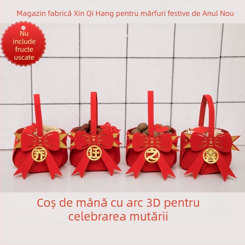 Decorațiuni de casă nouă pentru casă nouă, amenajare a casei, ritual de mutare, coș portabil, ornamente creative pentru sufragerie, casă nouă