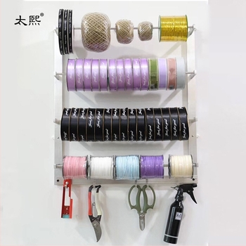 Florărie magazin cofetărie perete panglică raft panglică panglică creativă derulabilă raft de depozitare afișare consumabile raft de afișare