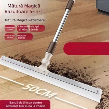 Ștergător de podea mătură magică silicon mătură de curățare a podelelor baie toaletă ștergător multifuncțional perie de păr