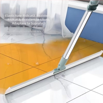 Ștergător de podea mătură magică silicon mătură de curățare a podelelor baie toaletă ștergător multifuncțional perie de păr