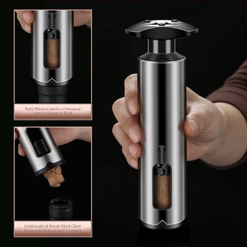 Deschizător de sticle din oțel inoxidabil, șurubelniță de bere pentru hotel, set de vin, deschizător de sticle, deschizător de sticle de vin, gadget de bucătărie