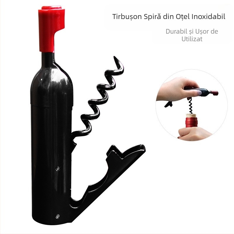 Magnet de frigider creativ, deschizător de sticle de vin multifuncțional, sticlă de vin din plastic, în stoc