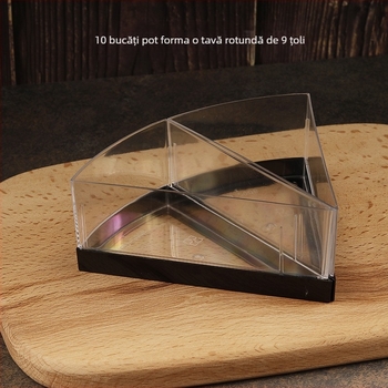 Cupă de mousse îngroșată triunghi de unică folosință PS din plastic dur pentru budincă, jeleu, înghețată, desert, tort, cutie