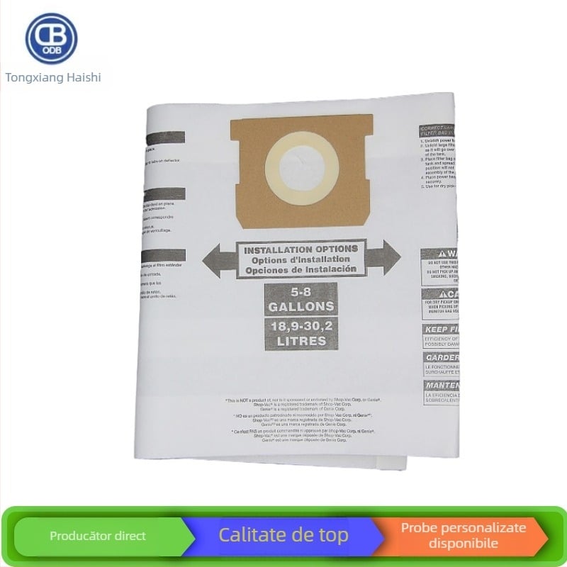 Potrivit pentru accesoriile aspiratorului Shopvac din seria 5-8 galoane, sac de praf, sac de hârtie