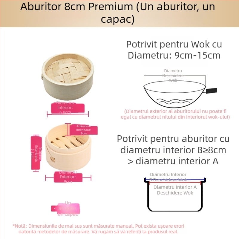 Aburitor mic aburitor din bambus aburitor mic aburitor pentru găluște aburitor aburitor din bambus mini aburitor aburitor comercial din bambus