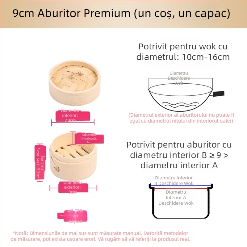 Aburitor mic aburitor din bambus aburitor mic aburitor pentru găluște aburitor aburitor din bambus mini aburitor aburitor comercial din bambus