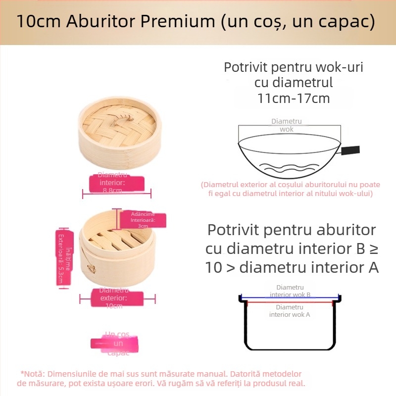 Aburitor mic aburitor din bambus aburitor mic aburitor pentru găluște aburitor aburitor din bambus mini aburitor aburitor comercial din bambus