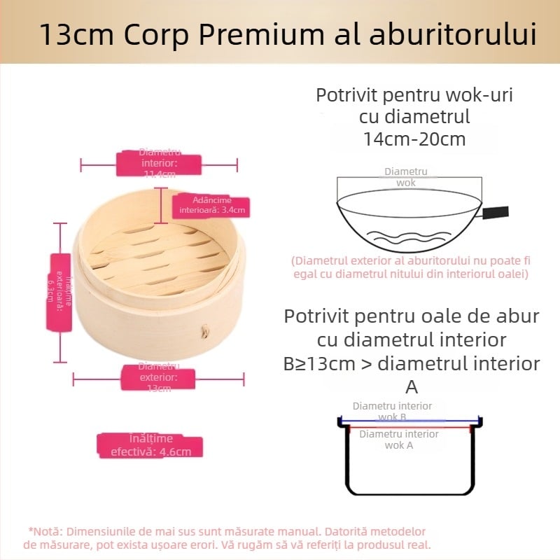 Aburitor mic aburitor din bambus aburitor mic aburitor pentru găluște aburitor aburitor din bambus mini aburitor aburitor comercial din bambus