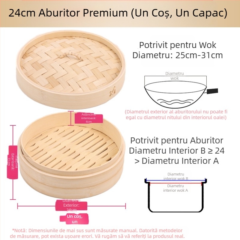 Aburitor mic aburitor din bambus aburitor mic aburitor pentru găluște aburitor aburitor din bambus mini aburitor aburitor comercial din bambus